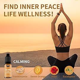 Essential Oil Blends, Essential Oils Set for Diffusers for Home, Well-Being Kit- Spearmint Tea, Calming, Dreams, Relaxing, Mood, Fresh Air Aromatherapy Oils for Humidifiers, Skin, 6x10ml