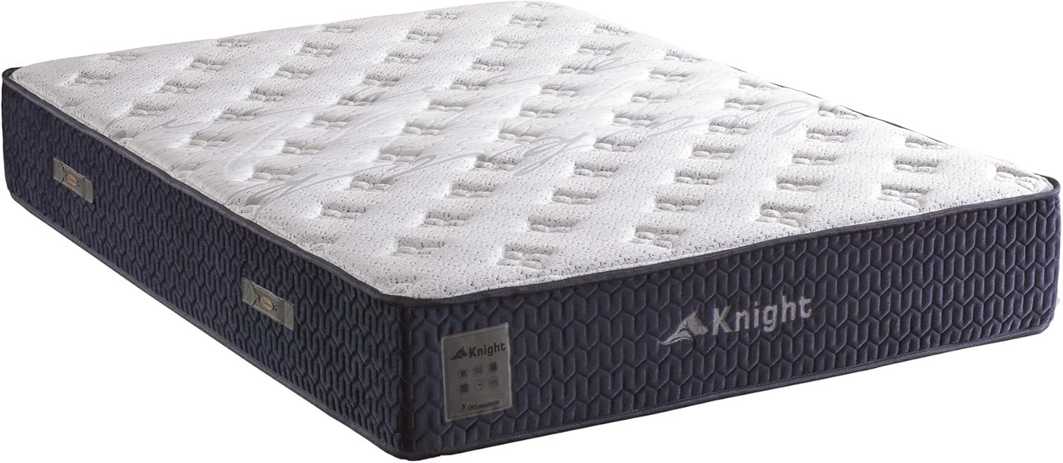 Ottomanson 12" Queen Plush Hybrid Mattress – Premium Comfort & Pressure Relief – Made in USA – Individually Pocketed Coils & CertiPUR-US® Foam – Fiberglass-Free – Bed in a Box