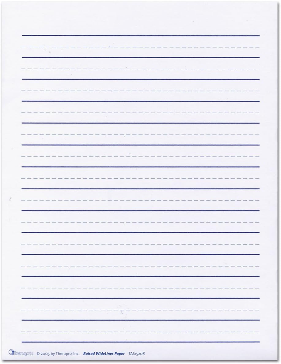 Raised Lines Paper - Widelines - Portrait