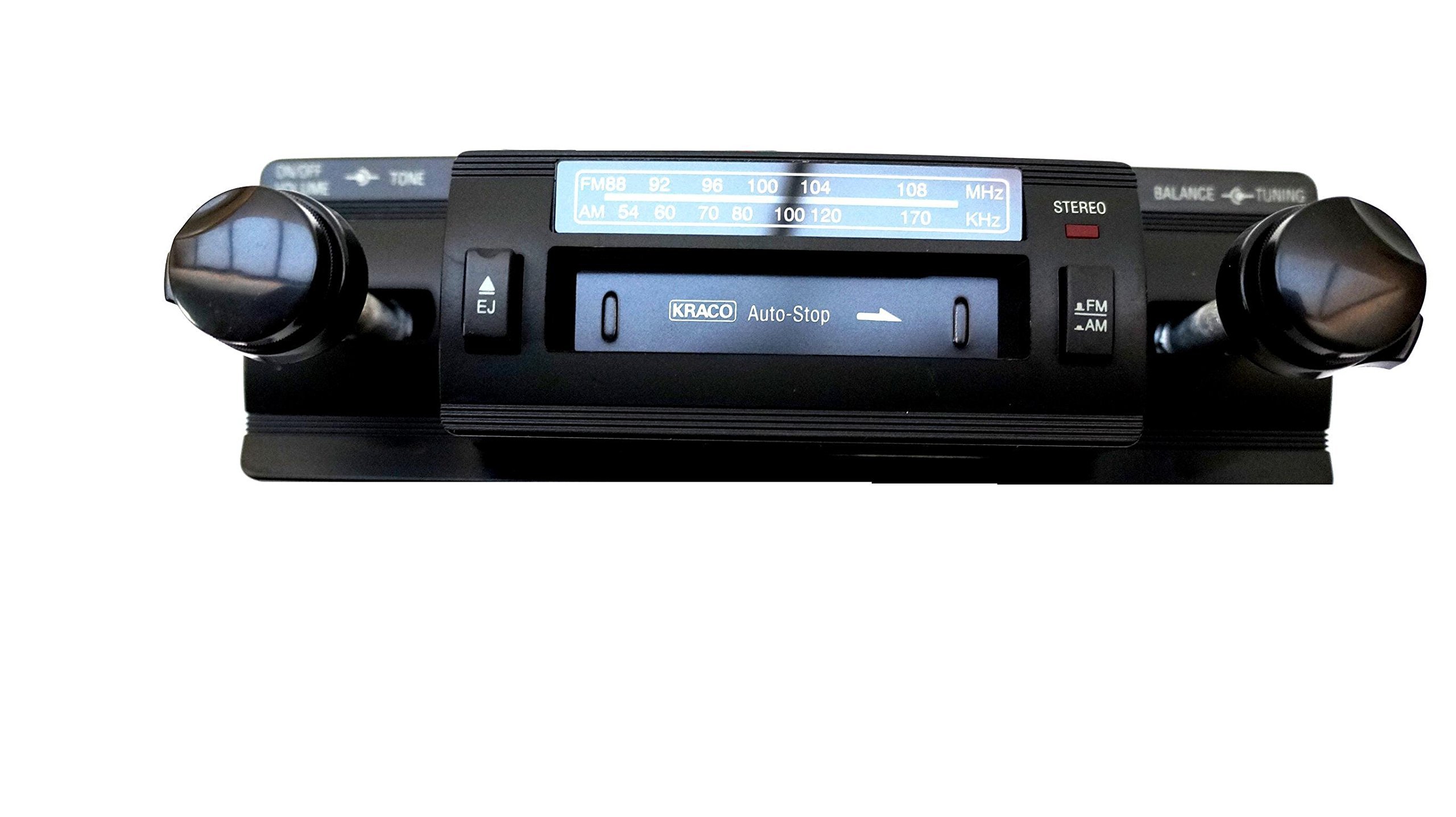 KRACO KID581 Vintage 2 KNOB Car Audio STEREO CASSETTE TAPE PLAYER DECK