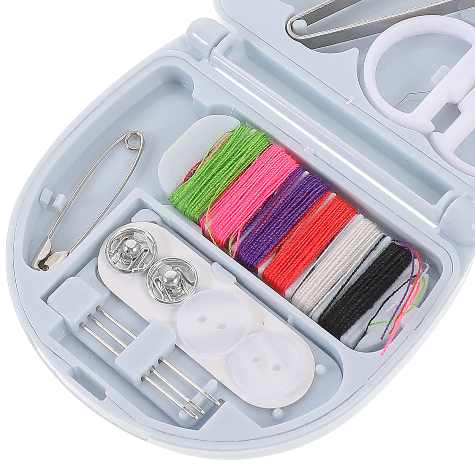 Kit de Costura Portátil para Adultos, 8 Piezas, Práctico | Plástico Resistente al Desgaste, Formato Mini Hogar, Herramientas Compactas para Bordado y Reparación