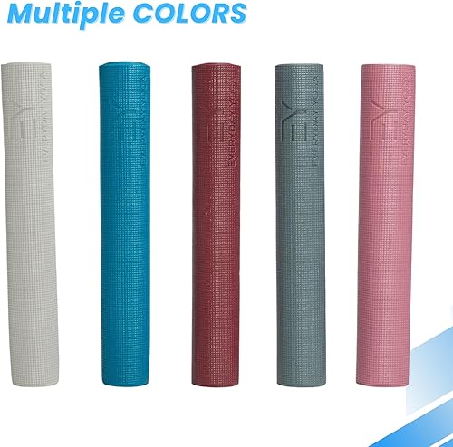 Miniatura 7 de Everyday Yoga Tapete de lujo  72 pulgadas de largo x 24 pulgadas de ancho, antideslizante, antidesgarros, 0.118-0.197 in de grosor para yoga,