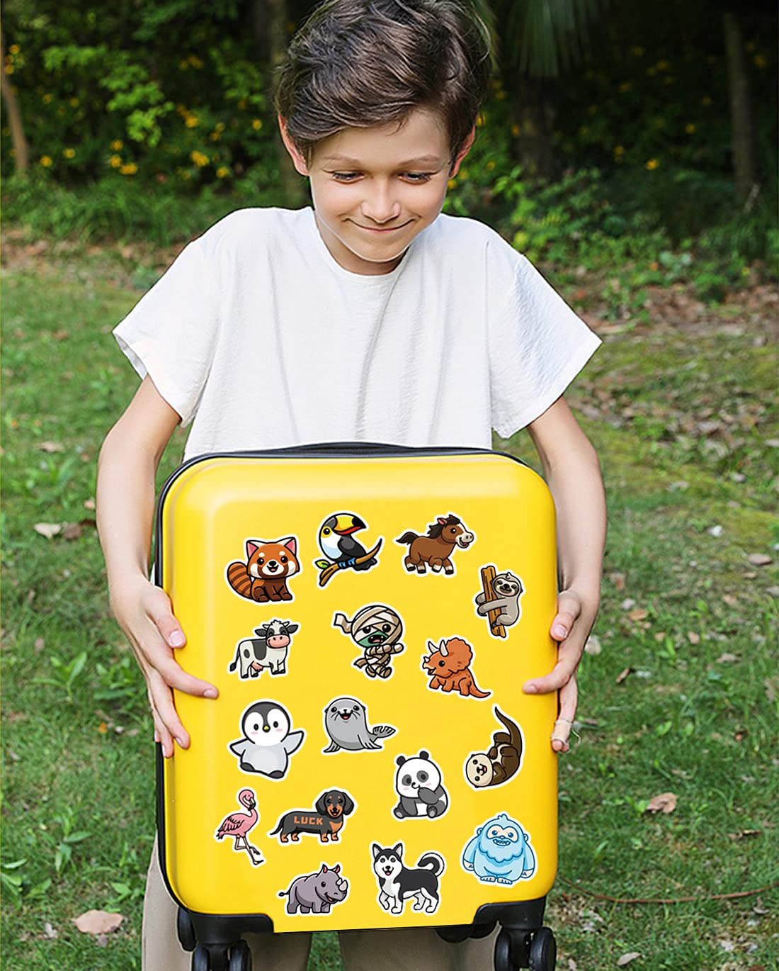 Confezione di adesivi in vinile per bambini, motivo cartone
