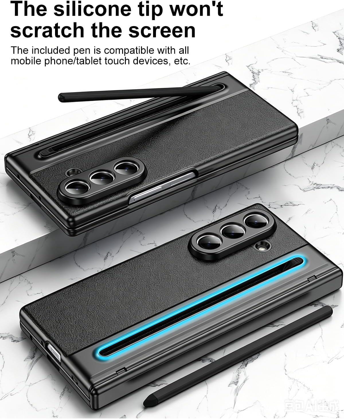 for Samsung Z Fold 8 Ultra Case with S Pen Holder & Stylus, Full Body Hinge | Phone Case with HD Screen Protector, Shockproof Protection Cover, for Samsung Galaxy Z Fold 8 Ultra Case mit Hinge & S Pen