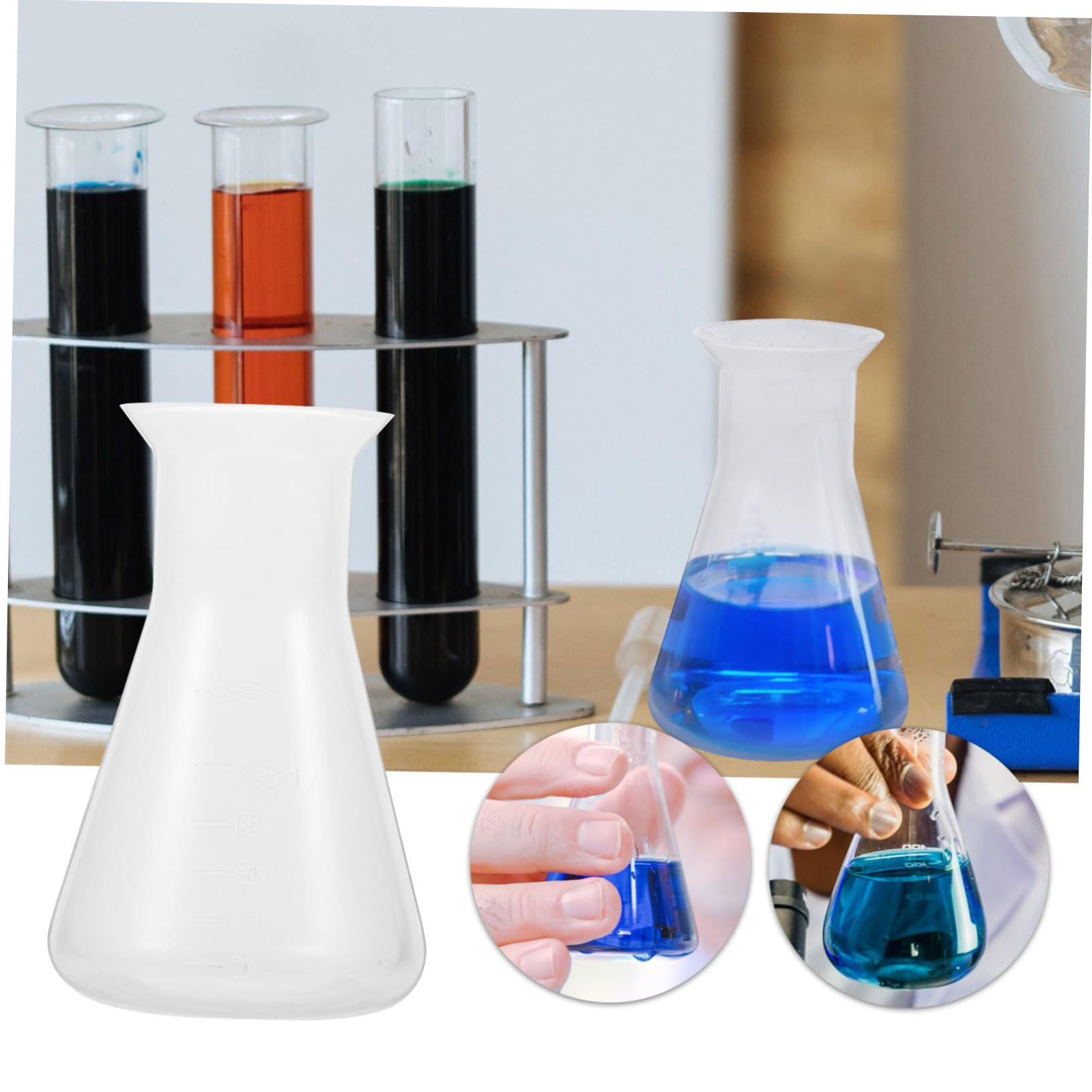 フラスコです Amazon.co.jp: 実験室用ガラスフラスコ 1個/ロット ラボ用 50ml