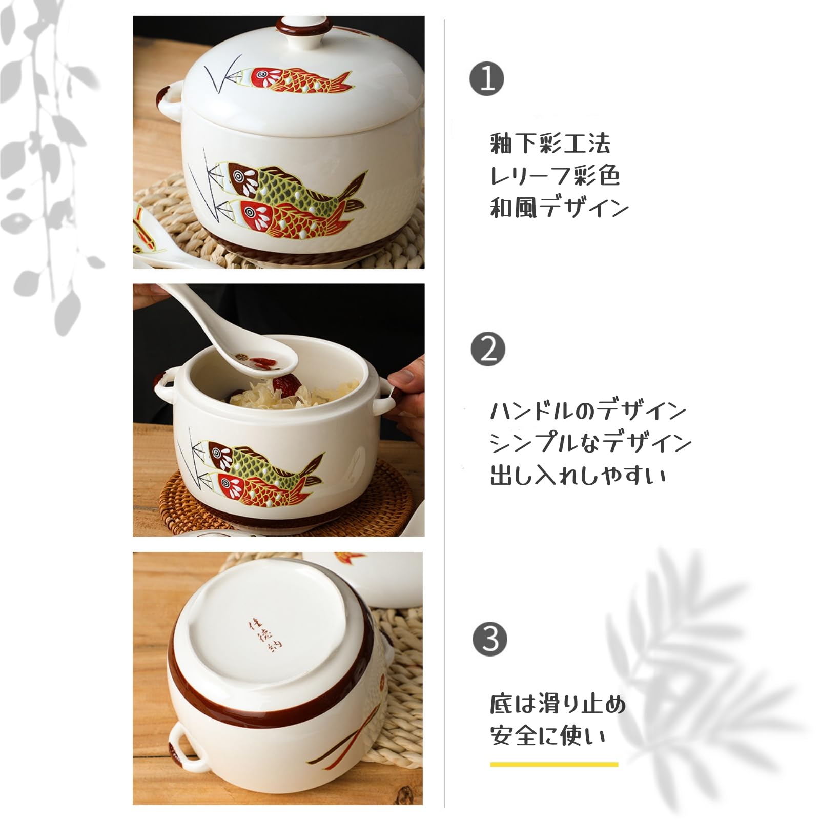 寉峰　蓋付飯椀　5客　茶碗蒸し器　7客 小丼　骨董品　時代物　小鉢　和食器 お茶碗/小鉢/湯呑 5客セット 水玉/ドット 紺色、白 size: Φ11