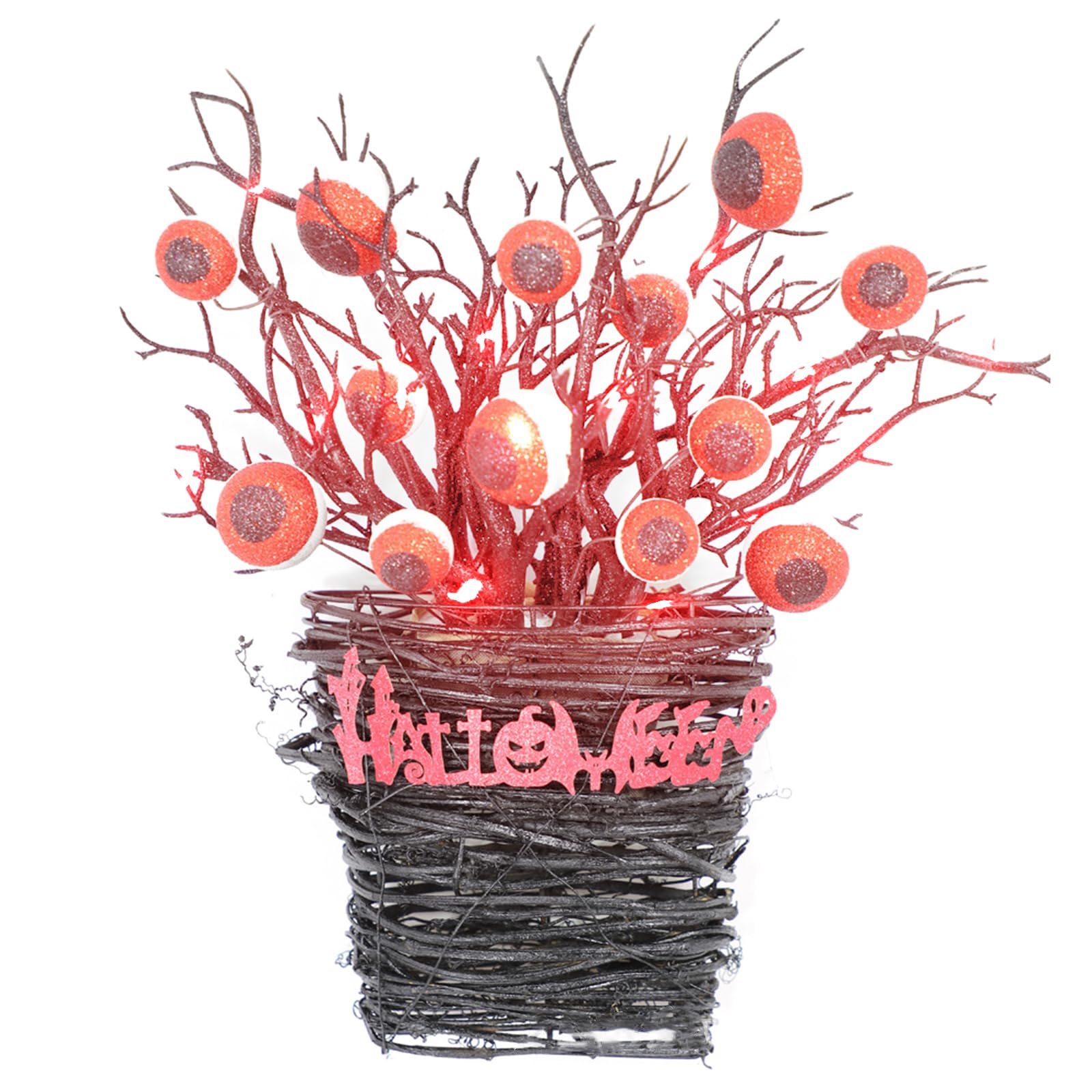 Jazuaiao Halloween Wreath Garland Unique and Fun Design for Festive Decorations Simulation Flower Wreath