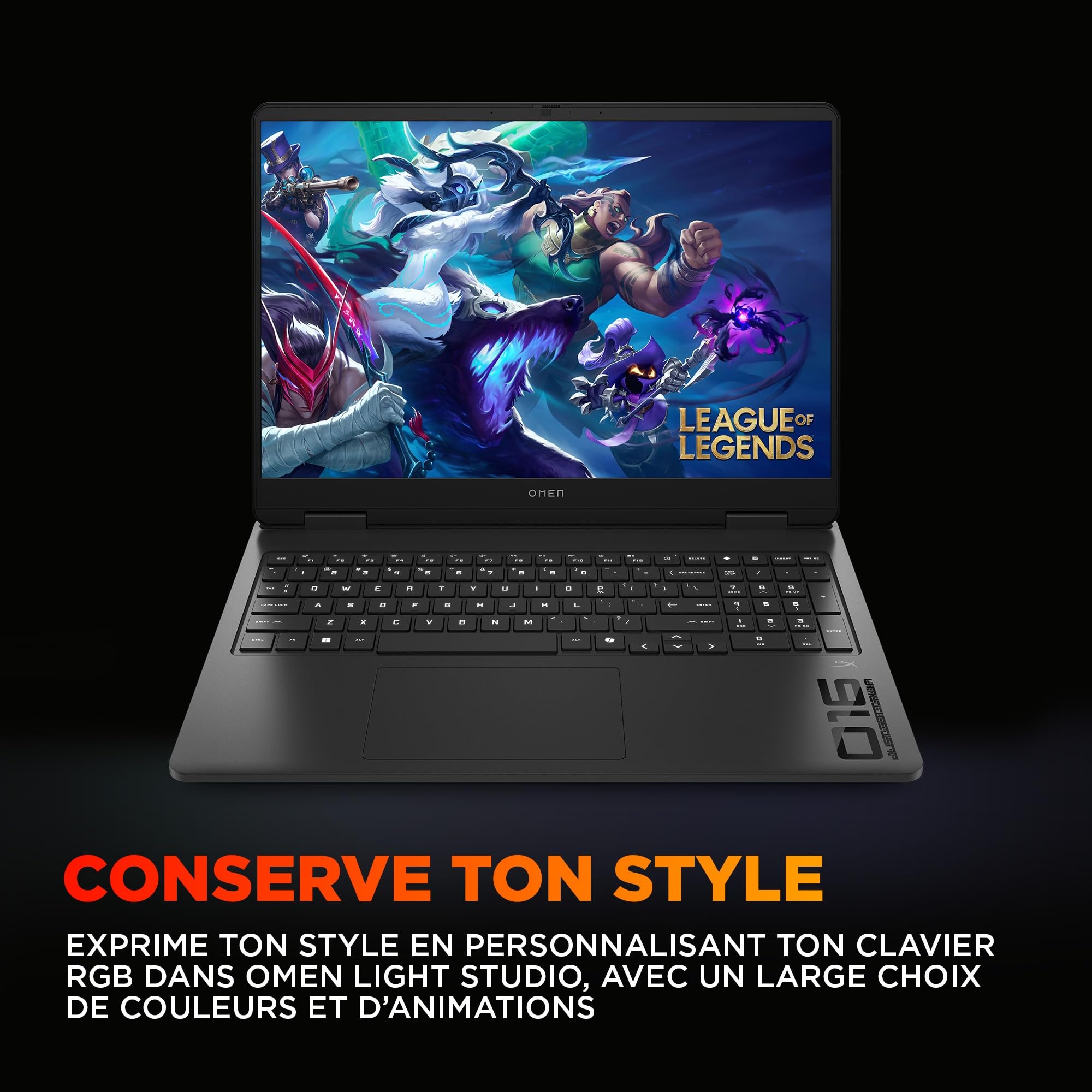 HP Omen 16-ap0700sf Ordinateur Portable Gaming 16" 2.5K IPS, PC Portable Gamer (AMD Ryzen 9 8940HX, RAM 24 Go, SSD 1024 Go, RTX 5070 8GB VRAM, Windows 11), Laptop Noir, AZERTY