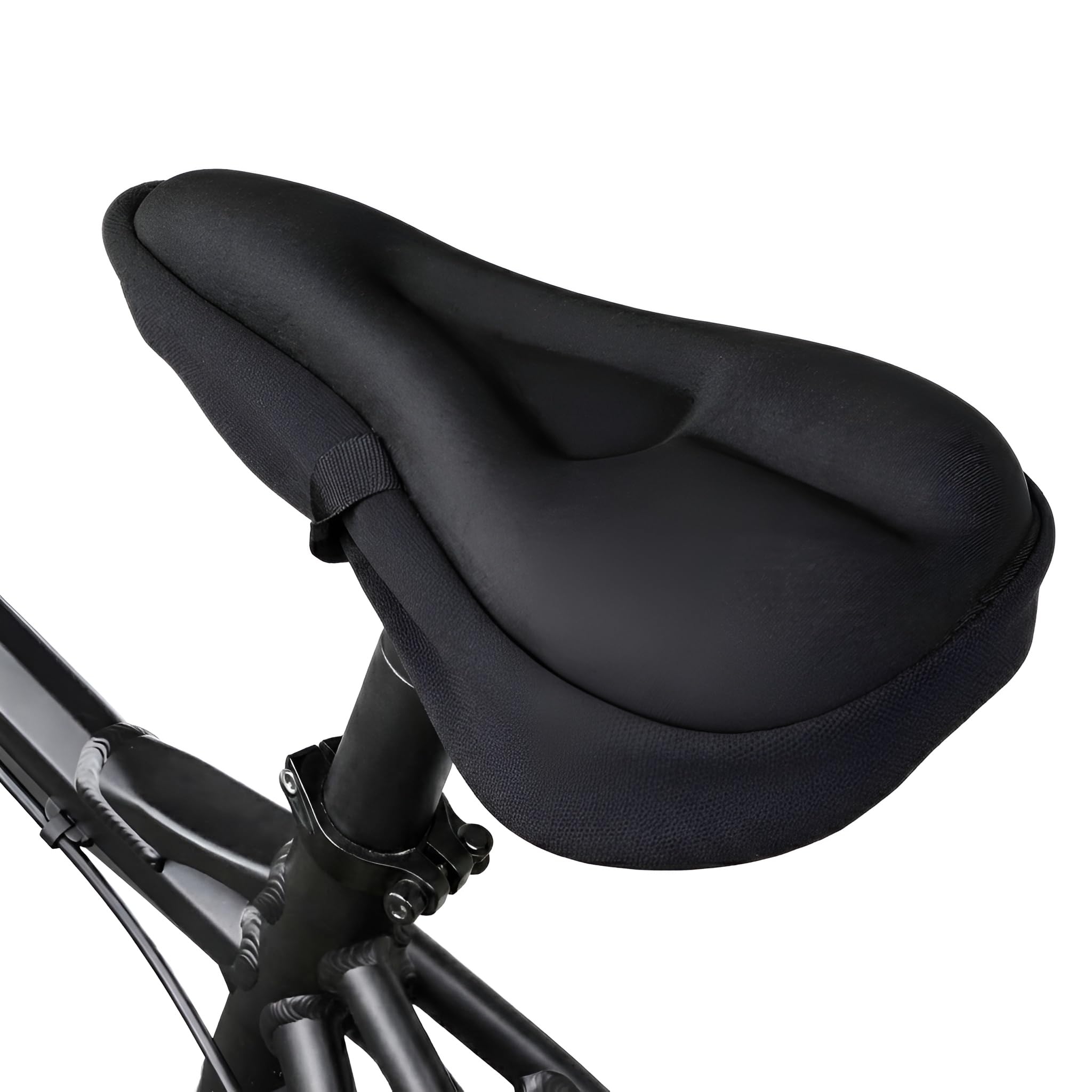 PulGos Bicycle Silicone Saddle Seat and Cycling Cushion Pad Bike Gel Cover, Cycle Accessories for Bicycle, Cycle seat, Gel seat for Bike, Cycle Gadget, Black Seat Cover-picture-28