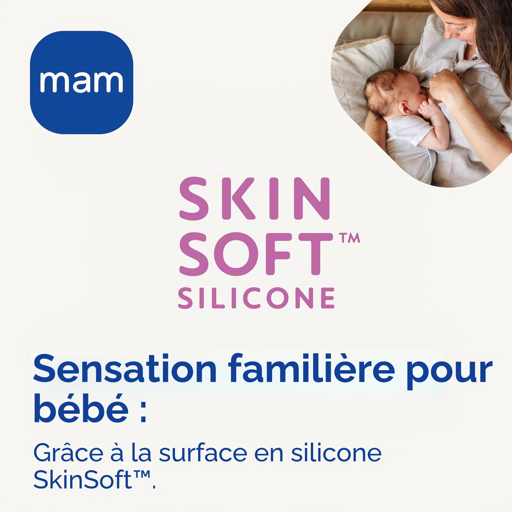 MAM pezonera Ultra Doux en silicone 2 unités taille 1