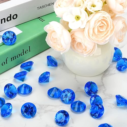 Vista 29 de Diamante falso, 6000 piezas de diamantes acrílicos transparentes de 0.236 pulgadas para rellenos de jarrón, dispersión de mesa, recuerdo de fiesta
