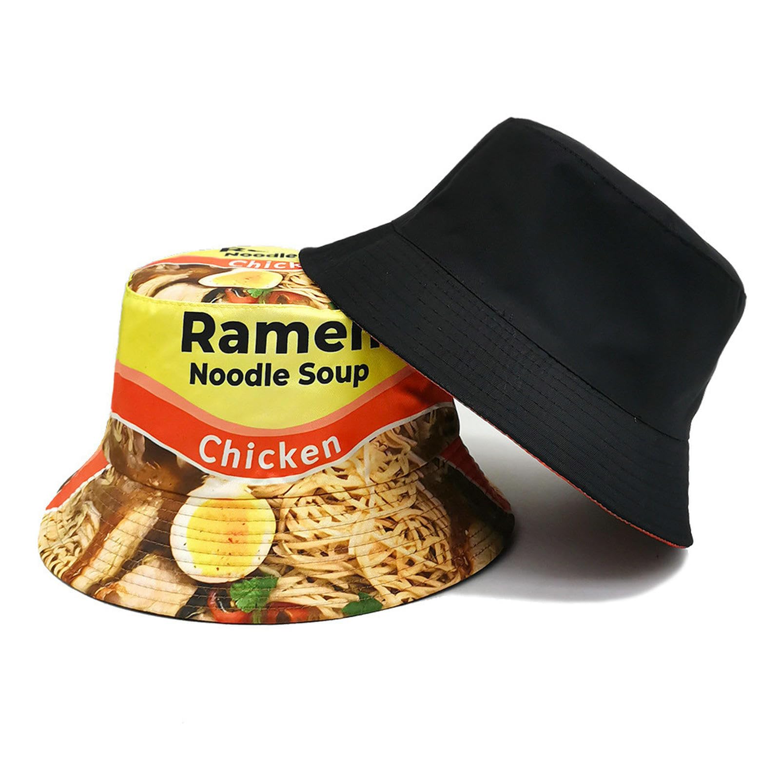 Dzianinowe czapki ramen zupa nadruk czapka dla mężczyzn i kobiet, modne wszechstronne słońce na zewnątrz