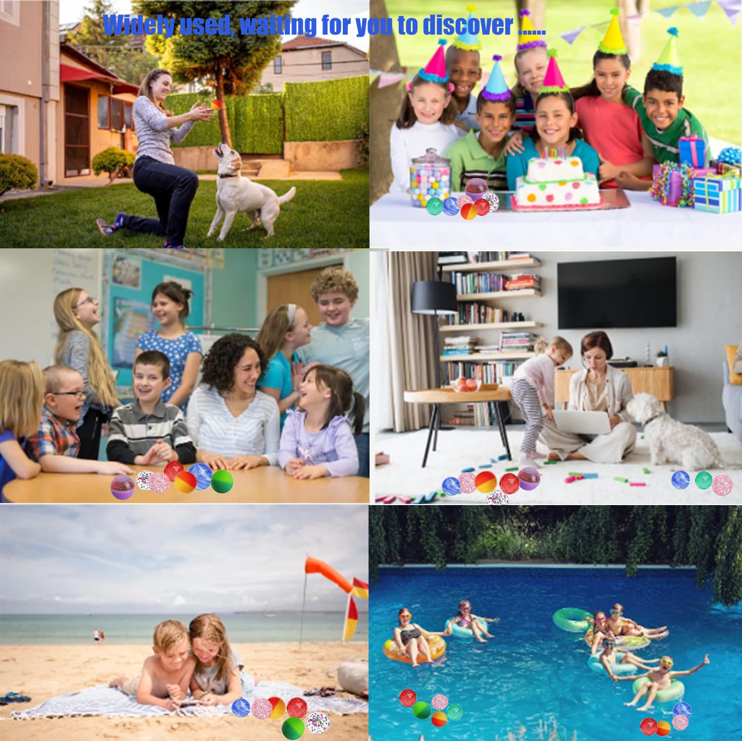 144 Stück Bunt Gummiball, 32mm Flummies für Kinder,Springball Gummiball Hüpfball für Kinder Mitgebsel Kindergeburtstag,Geeignet für Kindergeschenk Werbegeschenke