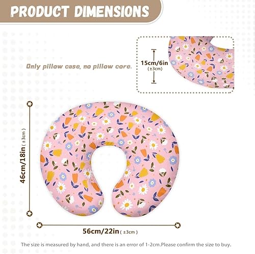 Miniatura 48 de Funda de lactancia suave y adorable para almohadas de lactancia materna con transpirable, se adapta al recién nacido, funda de almohada