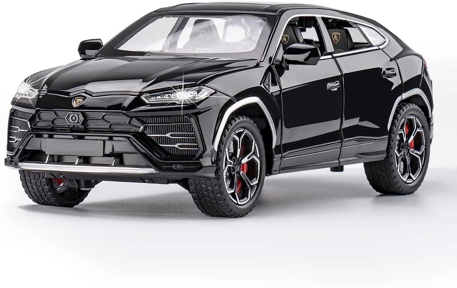 SR TOYS 1:24 Lamborghini Urus Car Model, Diecast Pull Back Car Toy car, Doors Open, Light and Sound, Boys Toys Kids Adults Gifts (Black) (B0D92KD2DD) Amazon Price History, Amazon Price Tracker