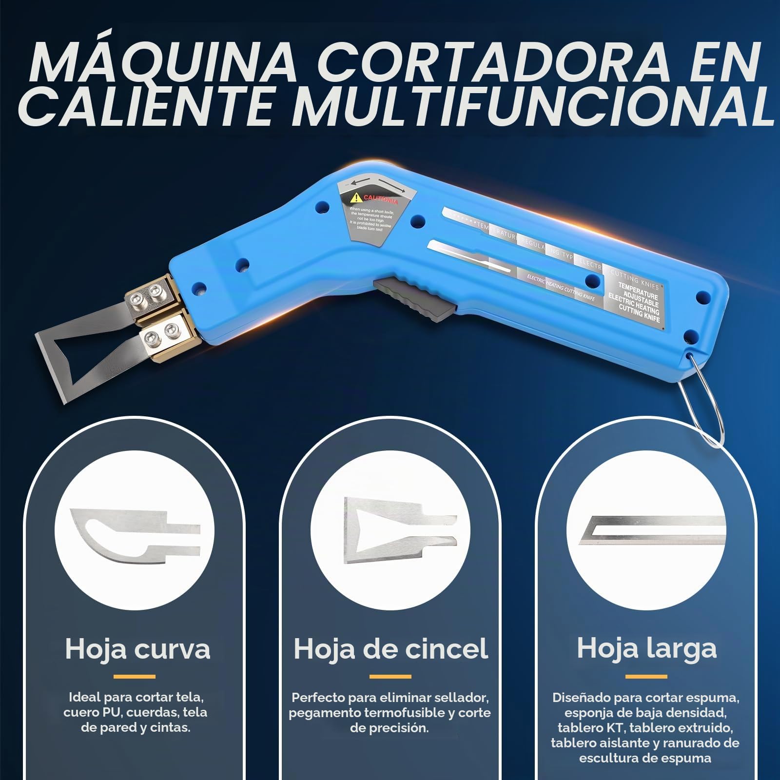 BigKing Cortador eléctrico de espuma caliente de 180 W, 0 – 600 ℃ 220 – 240 V, con 4 cuchillas, guantes, cepillo, llave inglesa, cuchillo eléctrico en caliente para EPS, XPS, PU, EVA, tabla KT