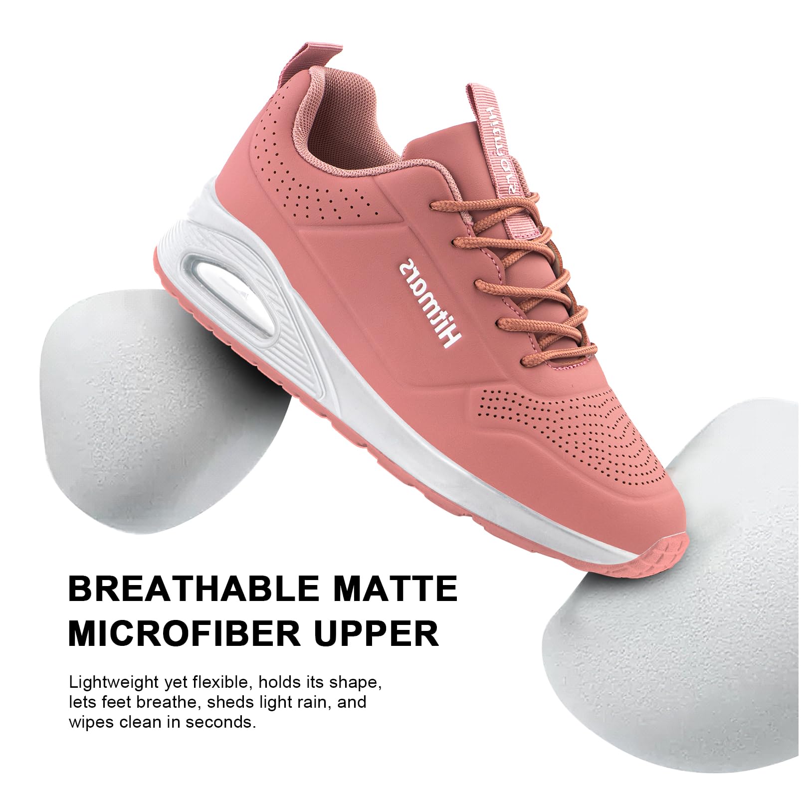 Hitmars Damskie buty do koszykówki buty sportowe trampki buty do biegania buty do biegania buty do fitnessu, koszykówki, biegania, tenisa, lekkie, czarne, 36-42 EU