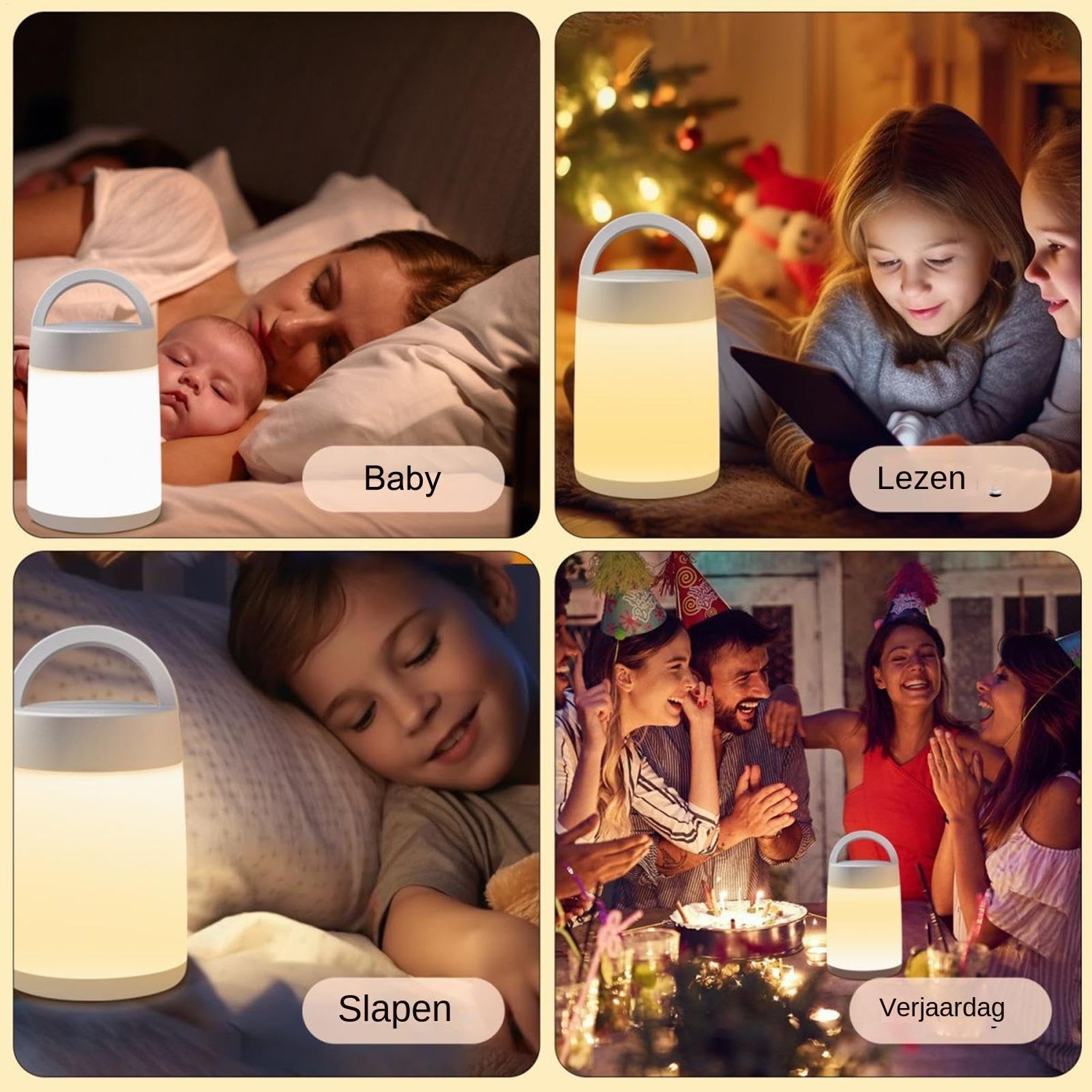 Luz Nocturna Infantil Recargable Portátil Niños Linterna De Mesita De | Luz Nocturna Infantil Para Escritorio De Niños Dormitorio Y Sala De