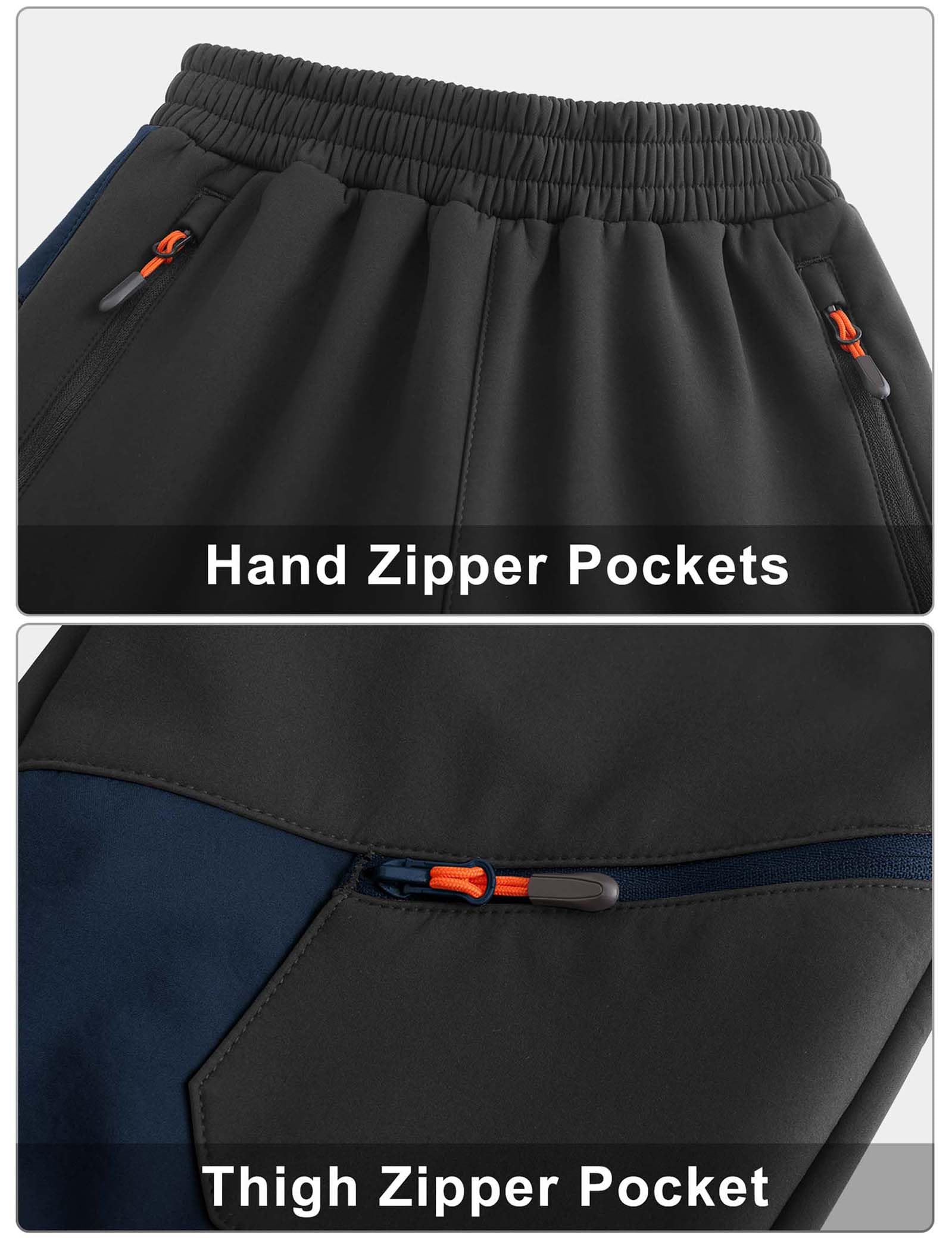 Zoofly Softshellhose Kind Skihose Jungen Gefütterte Hose Kinder Thermohose Kinderarbeitshose Kinder Winddichte Winter Schneehose Jungen Mädchen Wanderhose