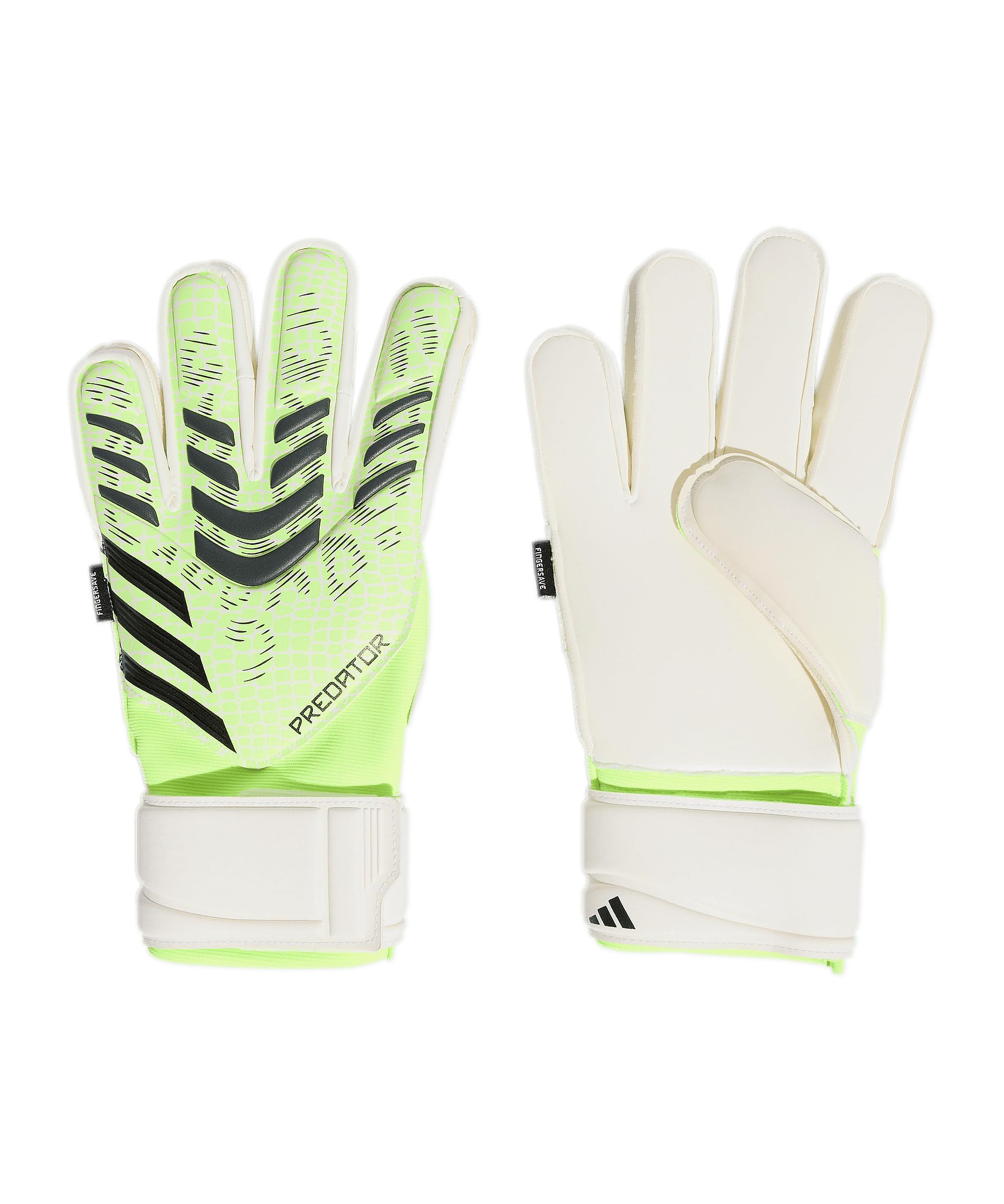 adidas Unisex Match Fingersave Goalkeeper Gloves Adults Lemon/black 9