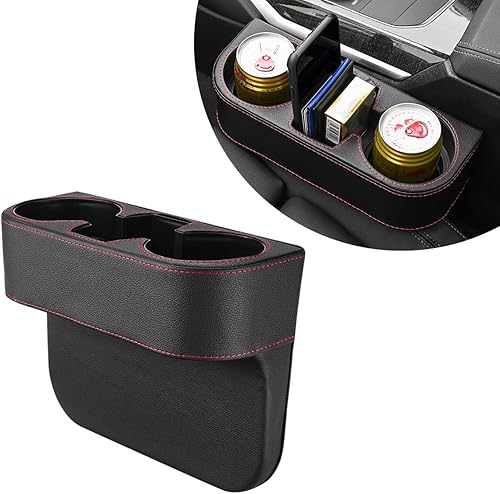 Organizador multifuncional para portavasos de automóvil, organizador multifuncional para consola frontal con soporte para tazas, caja de