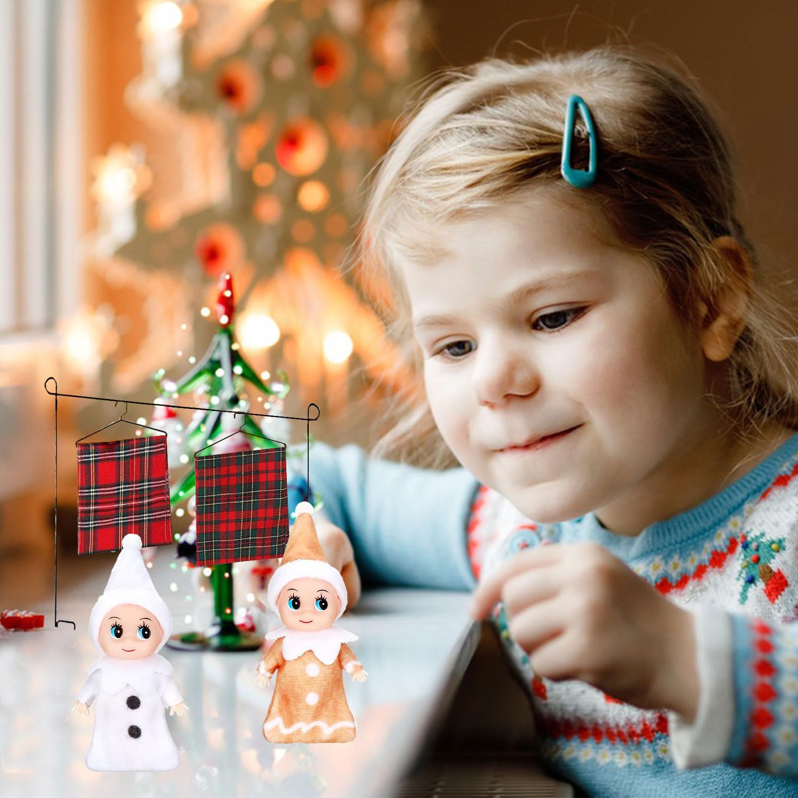 Kit De Vêtements Pour Elfe De Noël – Accessoires De Poupée – SPERMUOY – Tenue Festive (B)