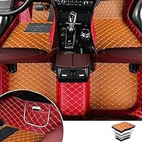 Vista 28 de TAHALI Tapetes de automóvil para todo tipo de clima, impermeables, antideslizantes, hechas a medida, para automóvil, SUV, camionetas, protegen