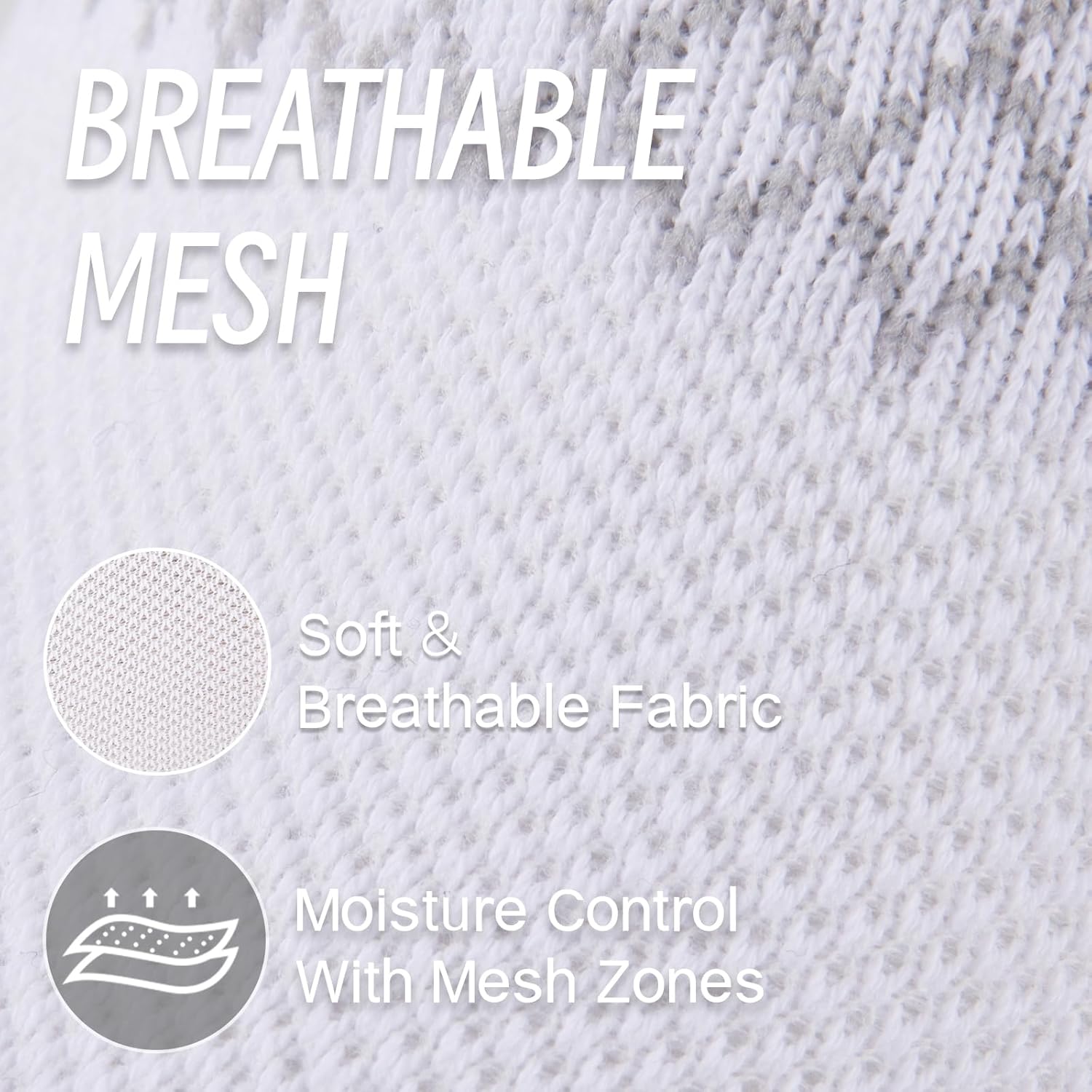 eallco Mens Cotton Ankle Socks Athletic Running Low Cut Breathable Cushioned Sport Tab Short Socks 7 Pairs - Image 7