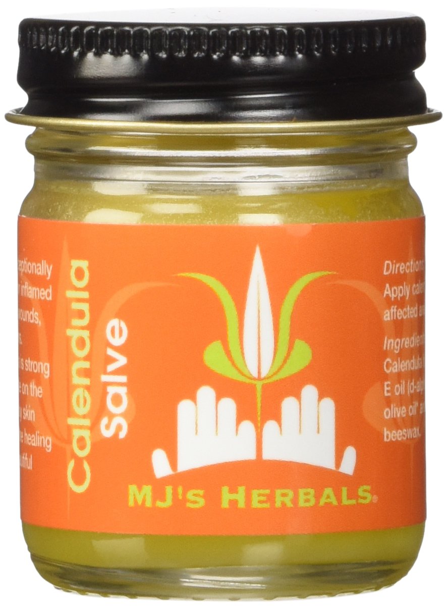 MJ's Herbals – Herbal Skin Care Ointment & Organic Moisturizing Balm for Everyday Skin Use, Versatile Skin Nourishment & Everyday Care - Calendula Salves 1 oz