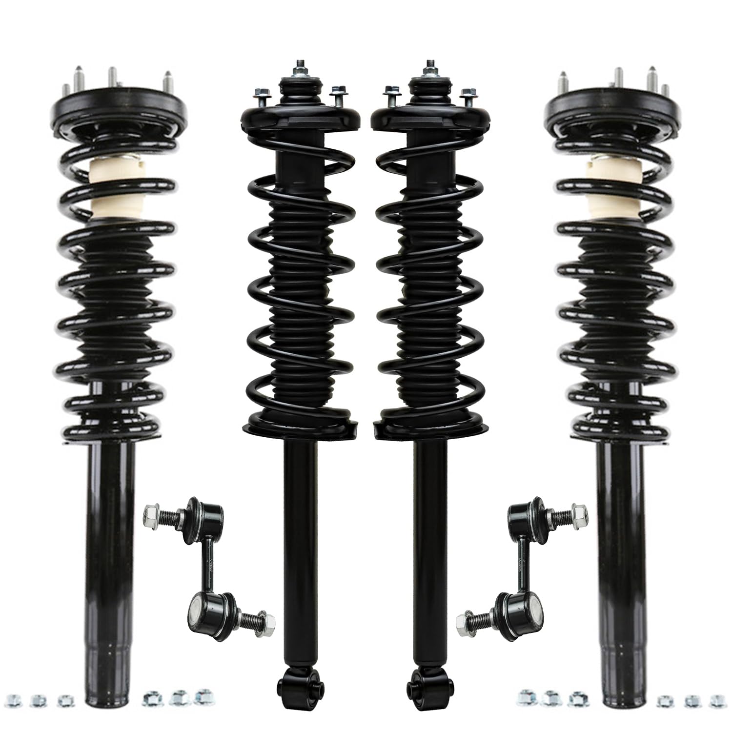 Detroit Axle - 6pc Struts Sway Bar Links for Acura 2004 2005 2006 TL