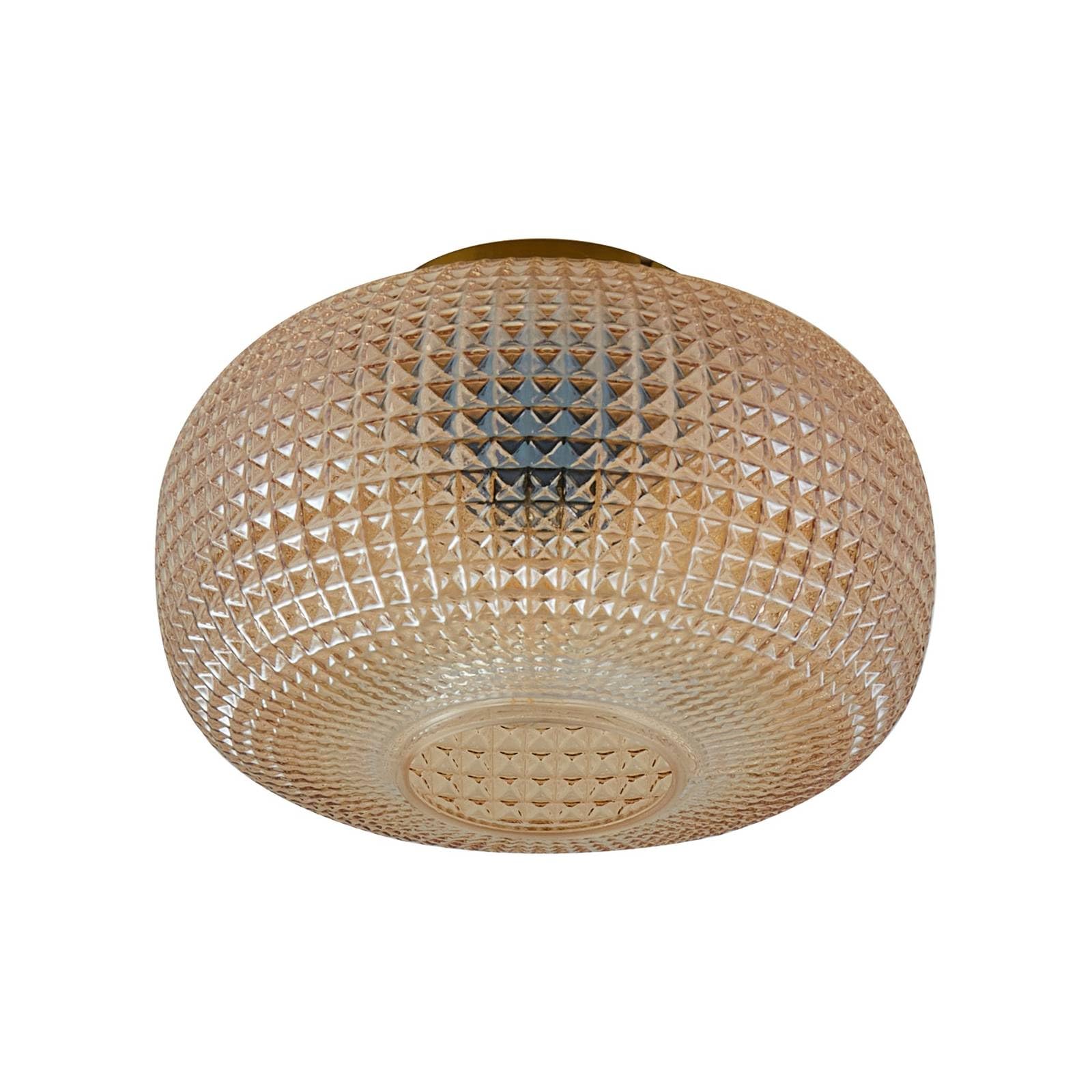 Lindby Lampa sufitowa Hildur (nowoczesna) w kolorze kremowym ze szkła (1 żarówka, E27) – lampa sufitowa lampa do salonu