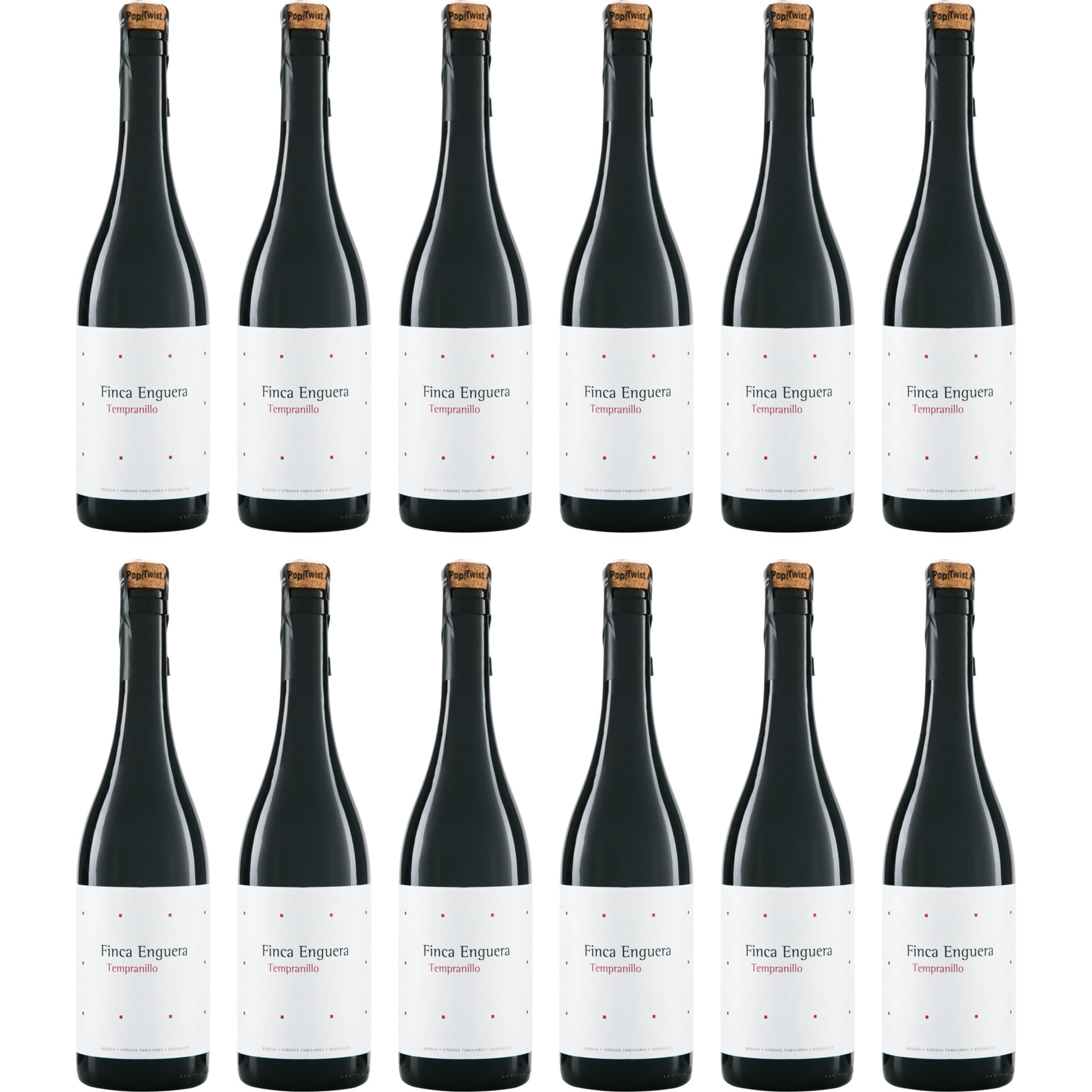 Bodegas Enguera Finca Enguera Tempranillo Rotwein Rot trocken BIO Spanien inkl. FeinWert E-Book (12 x 0.75 l)