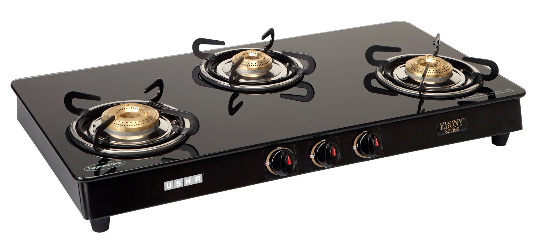 Usha EB GS3 001 Cooktop Ebony 3001 (Black), Open, 3 Burner (B00934760G) Amazon Price History, Amazon Price Tracker