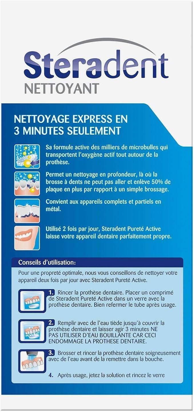 Pureza Cleansing Tablets 128 Comprimidos Activos - Lot De 3 - Precio Por Lote - Entrega Rápida