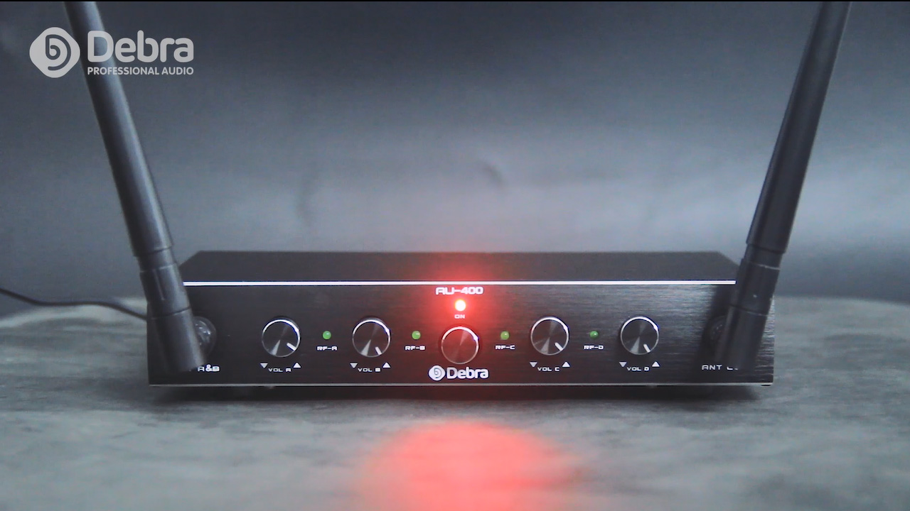 Amazon.com: D Debra Audio AU400 Pro UHF 4 Channel Wireless
