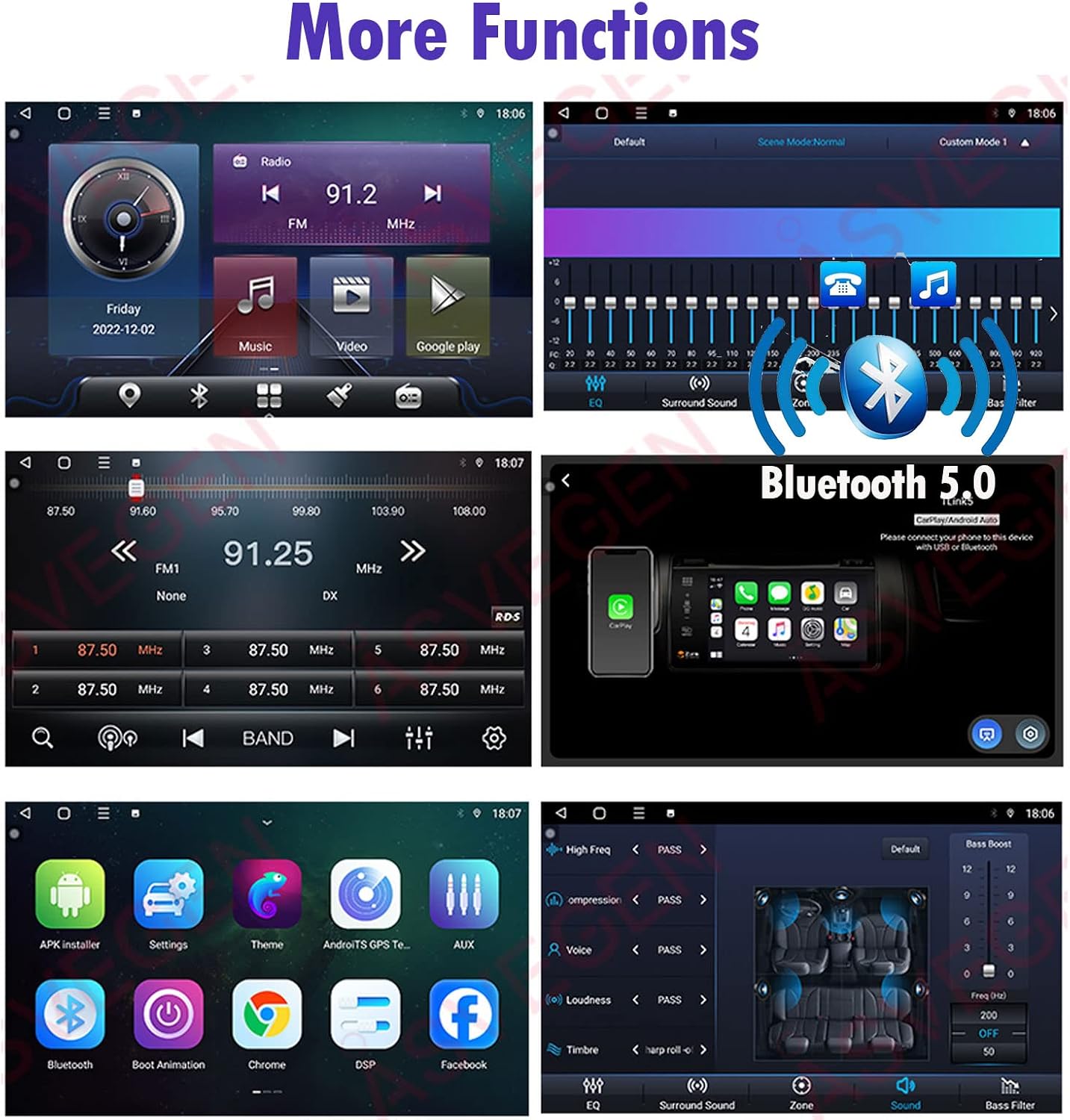 Car Stereo for Toyota Tacoma 2016-2022 with Wireless Android Auto 4+64G 2K Touchscreen High Resolution Android 12 Radio Head Unit Wired Andriod Auto Bluetooth GPS Navigation Multimedia