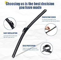 Vista 83 de Limpiaparabrisas de 24" + 20" con juegos de escobillas limpiaparabrisas traseras de 15", repuesto automotriz para Land Rover Range Rover 2017-2023