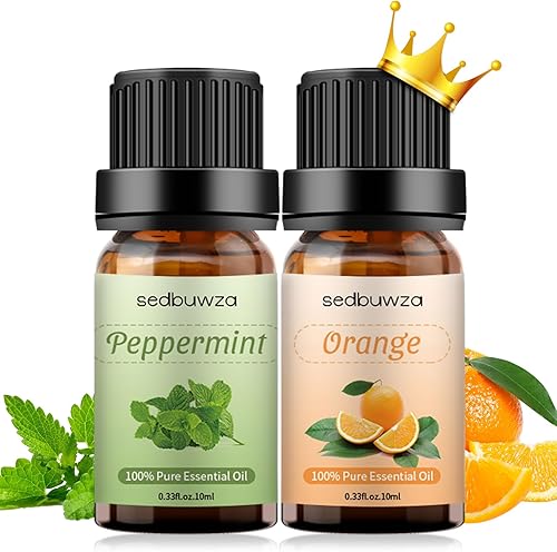 Miniatura 29 de Sedbuwza Juego de aceites esenciales de menta y eucalipto, aceite fragante de menta y aceite de aroma de eucalipto para difusor, aromaterapia