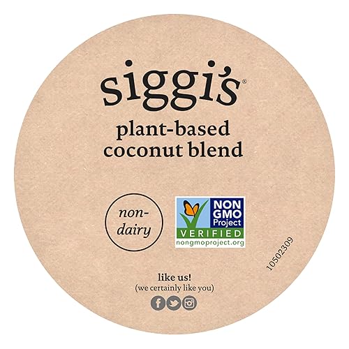 Miniatura 10 de Siggis - Mezcla de coco a base de plantas de fresa de 53 onzas - Snack sin lácteos de una sola porción más proteína que el azúcar 1 unidad