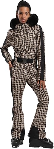 GSOU SNOW Trajes de esquí para mujer de una pieza para snowboard invierno impermeable resistente al viento traje de nieve para deportes al aire libre