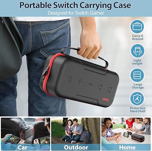 Miniatura 6 de Switch OLED - Funda de transporte compatible con Nintendo SwitchOLED funda de transporte portátil para interruptor compatible con Joy-Con y