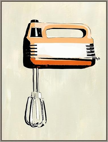 Miniatura 7 de Amanti Art Lienzo enmarcado para pared, 24 x 18 pulgadas, aparato de cocina retro III por Annie Warren, lienzo enmarcado para pared, obras de arte