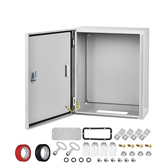 AUFUNIU Steel Electrical Junction Box, 12 x 10 x 6