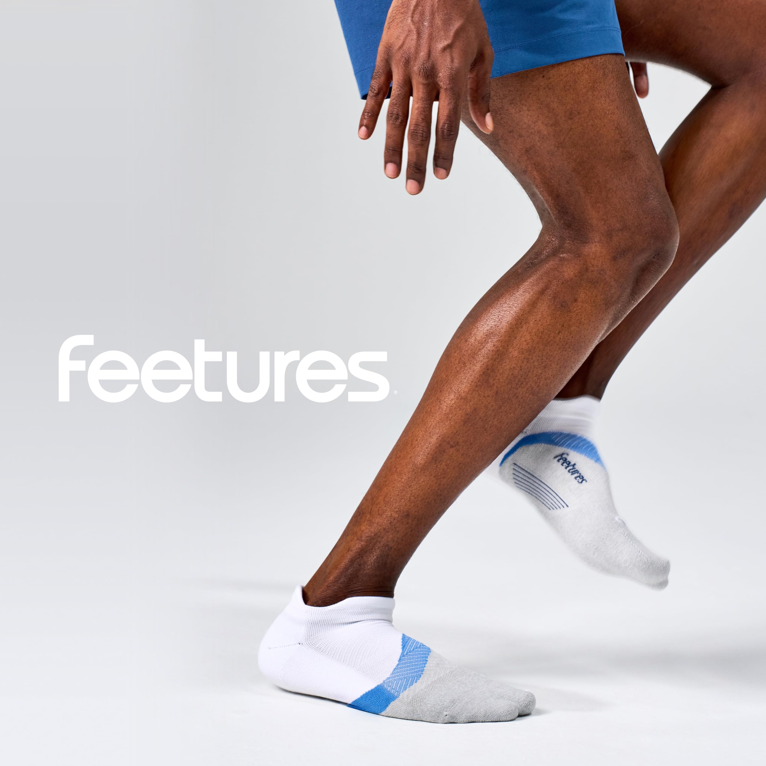 Feetures Elite Light Cushion No Show Tab - Calcetines Mujer | Con compresión específica, calcetines deportivos