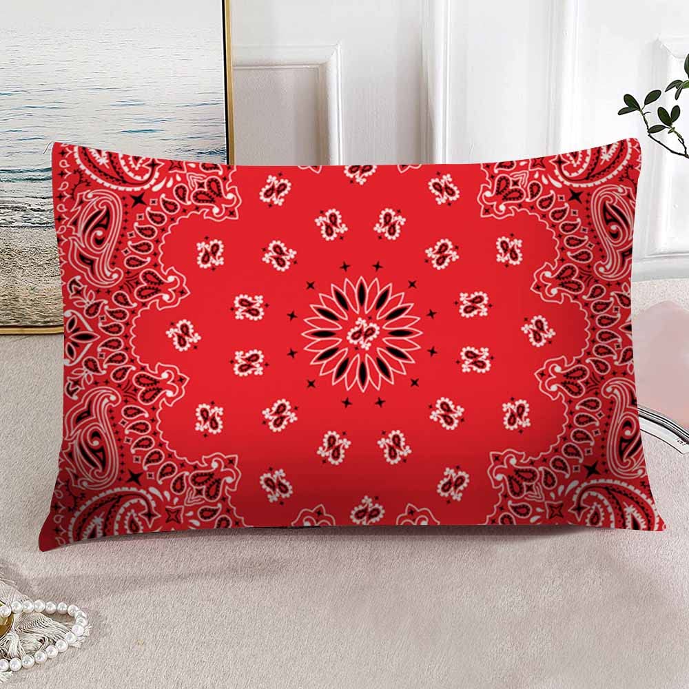 Housse De Coussin Rouge Et Noir Au Meilleur Prix | Leroy Merlin
