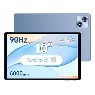ALLDOCUBE 10 Zoll Tablet Android 15, 12 (4+8) GB + 128 GB, Octa-Core Prozessor, 90 Hz, 1280 x 800 IPS Display, 6000mAh, GPS/LTE/SIM+WIFI6, Blau - Amazon product rated Grade B