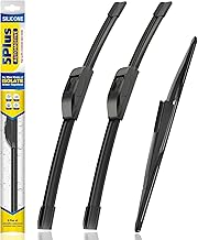 5 PLUS® Silicone Windshield Wipers Replacement for 2009-2017 Ford Expedition Wiper Blades(Set of 3),Automotive Replacement Windshield Wiper Blades For My Car-22"/22"/16"