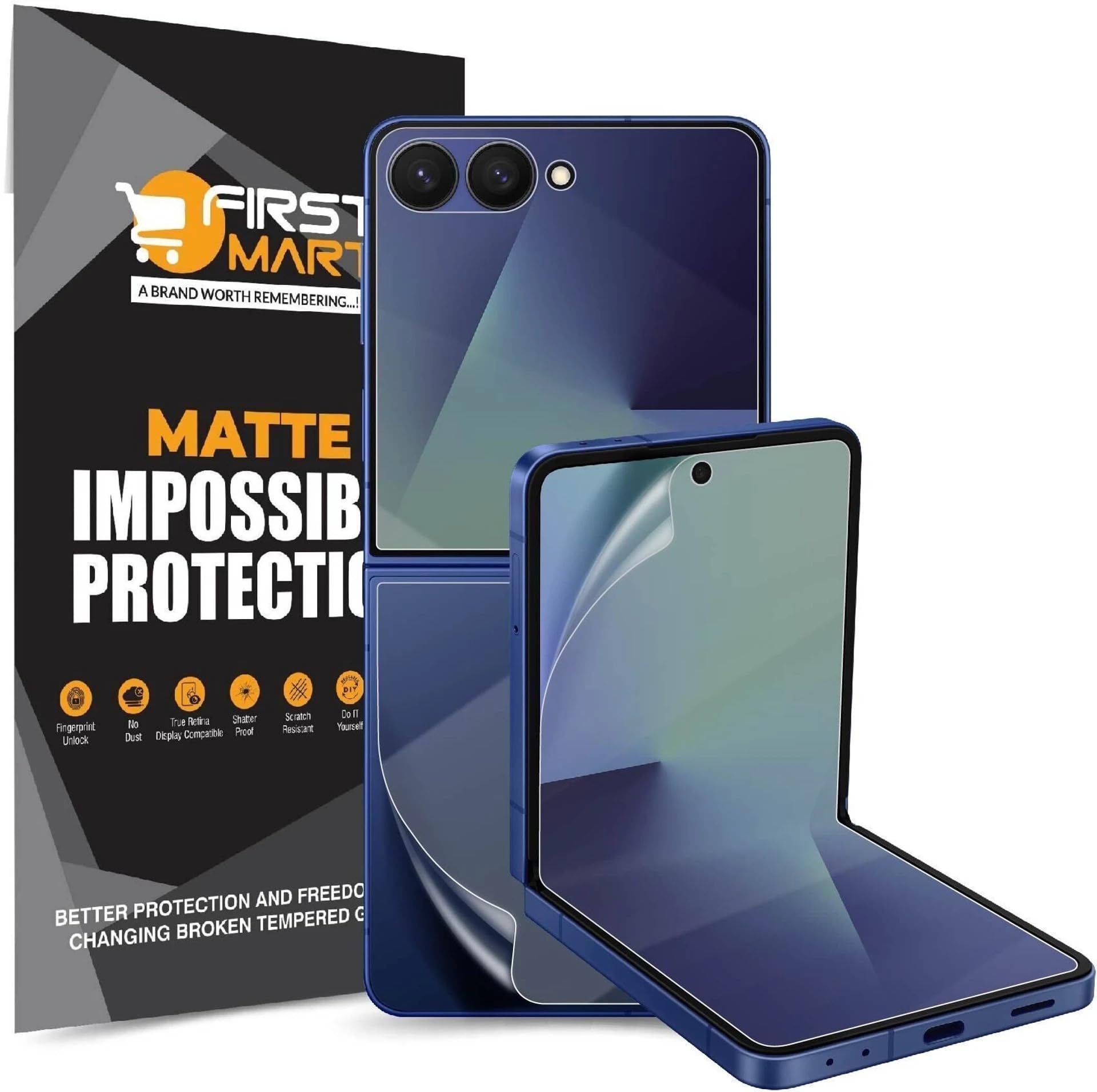 ArmourPro Front and Back Matte Screen Protector for Samsung Galaxy Z Flip 7, Ultra Thin TPU Membrane Guard, Anti-Glare,