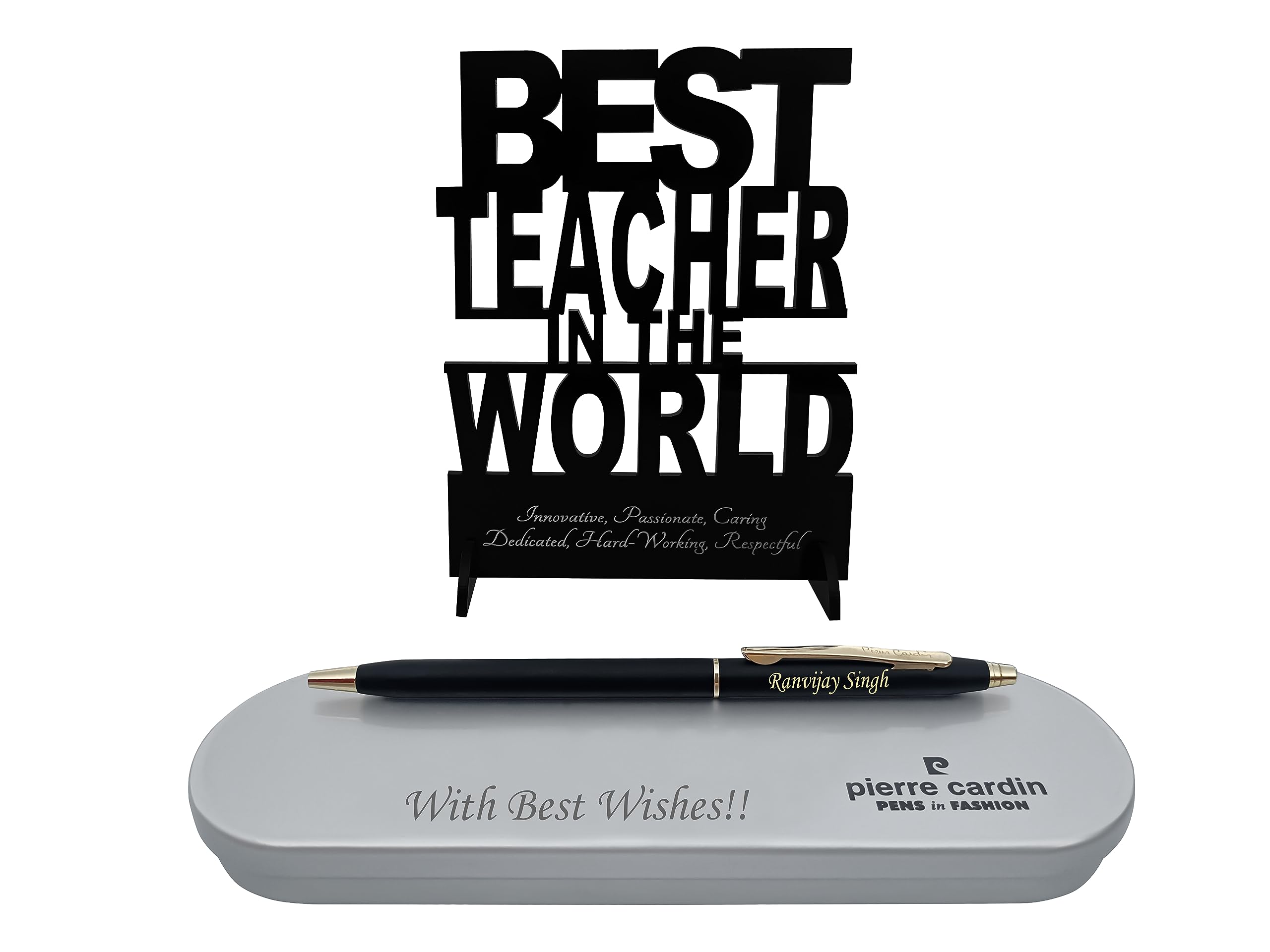 Savri Personalized Pen With Name And Message On Box Teachers