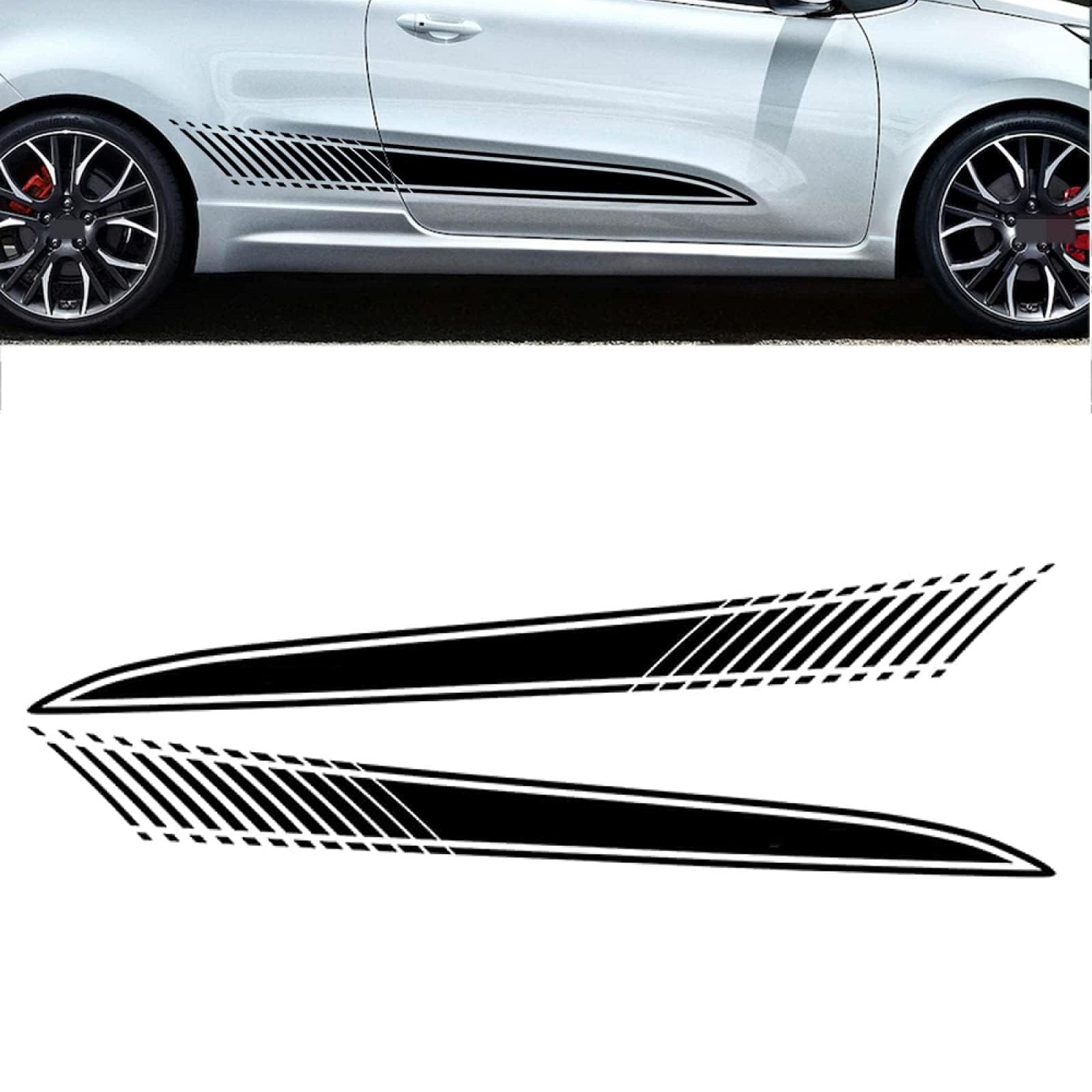 UNCLE LIAO Car Side Skirt For Kia Pro Ceed Racing GT Auto Car Door Sticker Side Step Skirt.,Blue